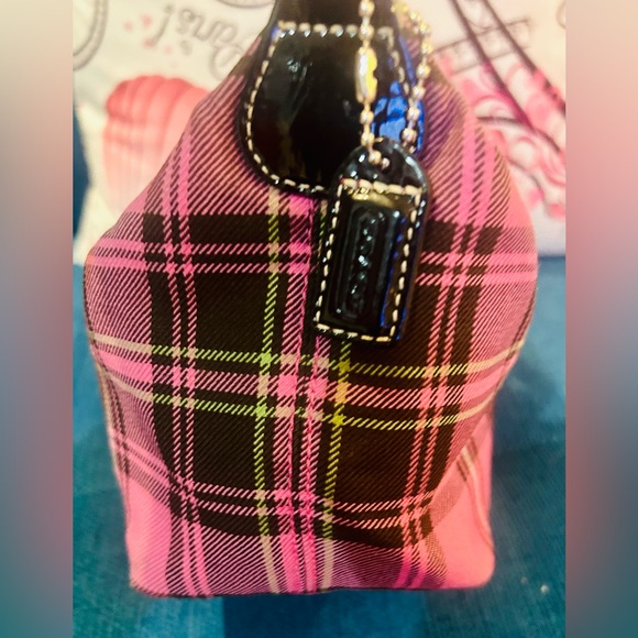 COACH vintage Wool mini bag plaid - Picture 7 of 10